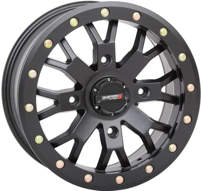System 3 SB-4 Beadlock 15x7 ATV/UTV Wheel - Matte Black (4/137) 6+1 15S3-3137