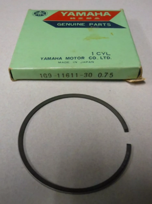 1976-1979 Yamaha YZ100 OEM 3RD O/S 0.75 Piston Ring 1G9-11611-30