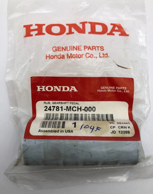 Honda OEM Part 24781-MCH-000 RUBBER, GEARSHIFT PEDAL