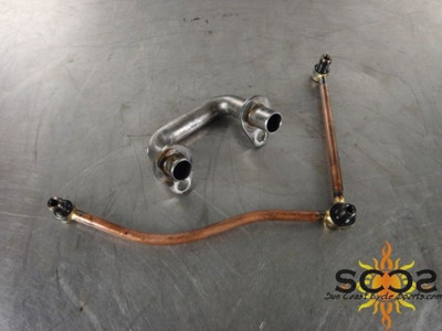 05 06 Kawasaki ZX6 ZX6R 636 Engine Oil Lines