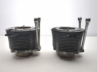 04-10 Kawasaki Vulcan 2000 VN2000 Engine Motor Cylinder Head Jugs Set Pair