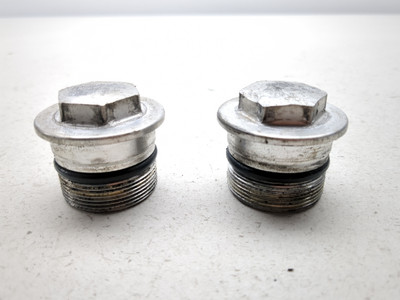 01-04 Suzuki VL800 Intruder Volusia Front Fork Suspension Top Caps Set Pair