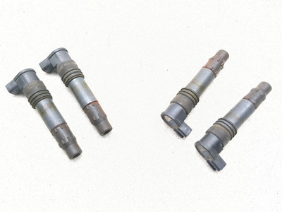 01-03 Suzuki GSXR 600 750 Ignition Coil Plugs Packs Set 129700-4400