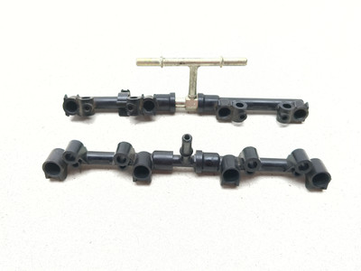 09-12 Kawasaki Ninja ZX6R Gas Fuel Injector Rail Set