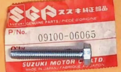 Suzuki TS125 TS185 TC125 OEM Chain Adjuster Bolt QTY: 2 09100-06065