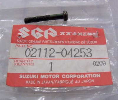 NOS SUZUKI 02112-04253 FRAME SCREW VS1400 VS800 GSX600 GSX750 GSF1200