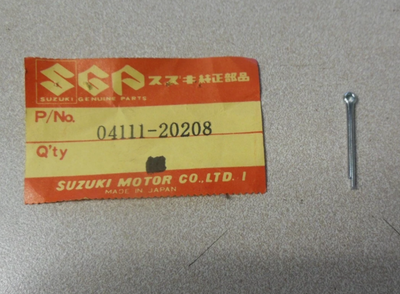 NOS SUZUKI LT80 TC125 OR50 DRZ400 DRZ125 COTTER PIN #04111-20208 QTY 5