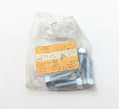 Kawasaki KZ1000, KX400/250, KM100, KE250, KL250 OEM Fr Fork Bolt, 10x28 113G1028