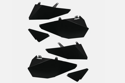DragonFire Racing Black Door Panel & Slammer Kit Polaris RZR1000 4 XP EPS 520866