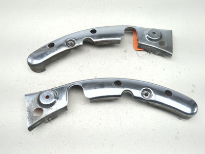 07-13 Harley Davidson Road Glide FLTRX Rear Fender Support Strut Set Pair Chrome