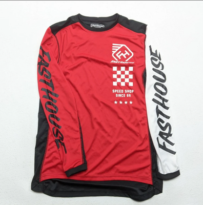 FASTHOUSE Icon L1 Motocross Jersey Black Size Small 2713-4008