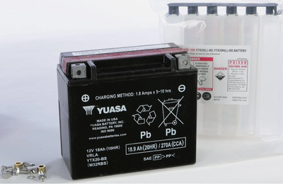 Yuasa 49-1969 YUAM32RBS BATTERY YTX20-BS