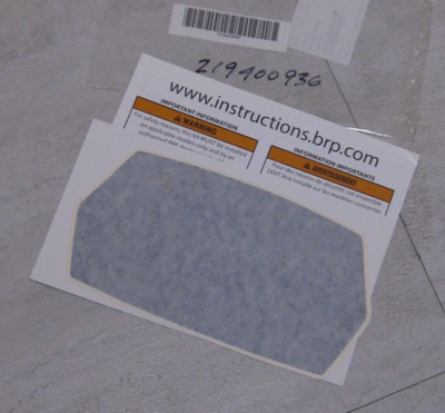 2019-2024 Can-Am Ryker Gauge Spoiler Decal Haze Blue BRP 219400936