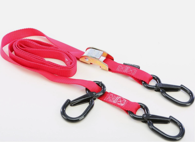 POWERTYE 29-1166 Tie-Down Cam Sec Hook Watercraft 1" x 8' - Red 24361-S