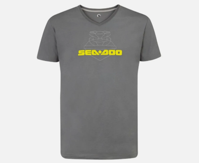 NEW OEM CAN-AM MEN'S THROTTLE T-SHIRT GREY SIZE MEDIUM 4543050607