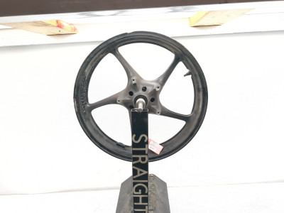 06-08 Yamaha YZF-R6S YZF R6 Front Wheel Rim Bent Lip 17X3.50