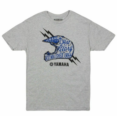 Yamaha Track and Trail Grey Motocross Mens T-Shirt Size Medium VDF-18TTT-GY-MD