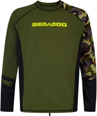 SEA-DOO OEM Mens Camo Long Sleeve Rashguard Medium 4543100637