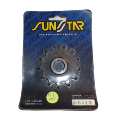 SUNSTAR 13T FRONT STEEL COUNTERSHAFT SPROCKET FOR 1983-1985 HONDA CR125R 30413