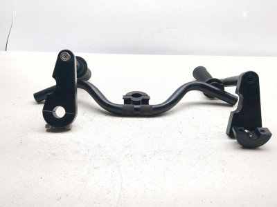 08-12 Can Am Spyder Roadster RS-S SE5 Handlebar Clip on Bars W/Grips Clamp Set
