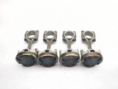 05 06 Kawasaki ZX6 ZX 636Engine Motor Pistons and Connecting Rods Set
