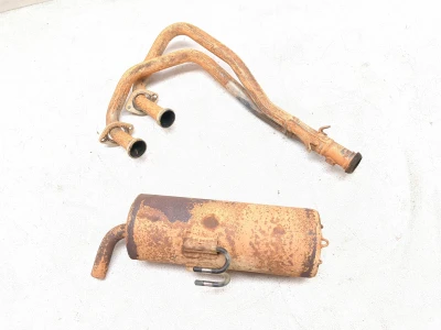 18-25 Kubota RTV XG850 Sidekick Header & Muffler Exhaust Header Pipe Can Slip-On