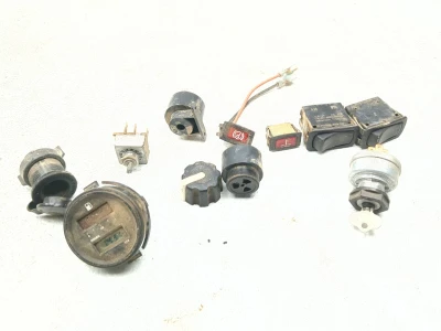 17-20 Club Car Carryall 1700 Dashboard Switches Hour Meter Gauge & Ignition Set