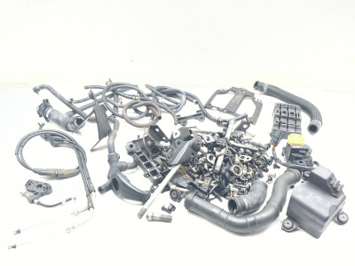 11-14 Ducati Diavel Exhaust Servo Throttle Cables Hoses & Nuts Bolts Kit