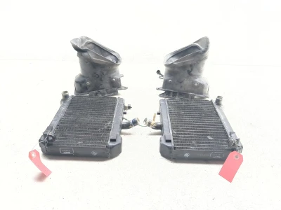 88-00 Honda GL1500A Goldwing Front Left Right Radiator W/ Fan Set 19010-MAM-003