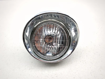 04-08 Honda VTX 1800 Front Headlight Head Light Lamp w/ Chrome Bezel