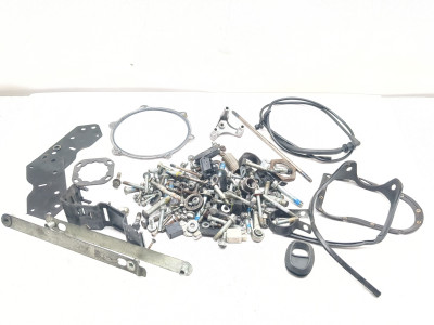06-14 Harley FXDC Dyna Super Glide Custom Bolts & Brackets Hoses Hardware Kit