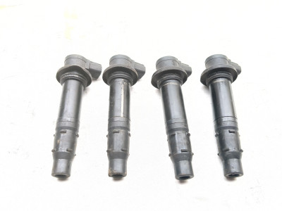 05 06 Kawasaki ZX6 ZX 636 Ignition Coils Plug Set of 4 F6T549