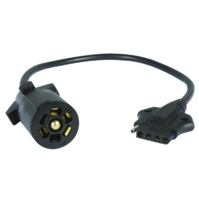 Optronics 7 Way Round to 5 Way Flat Adapter 158-A57WBP