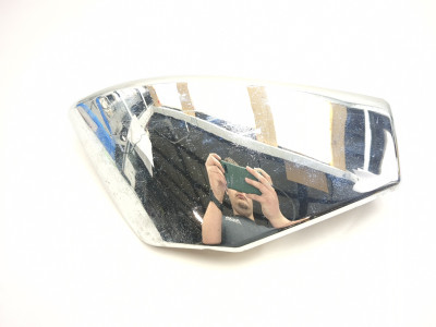 06-26 Kawasaki Vulcan 900 VN900D Left Side Cover Chrome