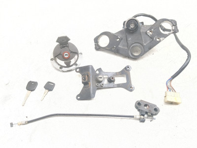 08-12 Kawasaki EX250 Ninja 250 Ignition Gas Cap Seat Lock Triple Tree Lock Set