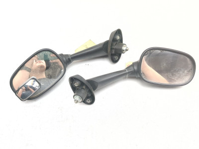 06-08 BMW K1200GT Front Left Right Rear View Mirror Set 51167685047 51167685048