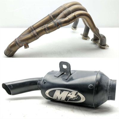 09 Yamaha FZ6R FZ6 Aftermarket M4 YA6522 Full Exhaust Muffler Can Header Pipe