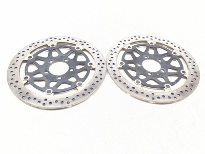05-08 Kawasaki ZZR 600 Front Left Right Brake Rotor Disc Set 41080-0077-5C