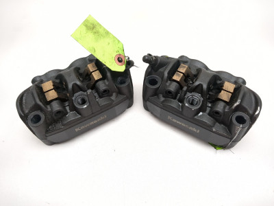 23-26 Kawasaki ZX400S ZX4R Front Upper Lower Brake Line Pair 43095