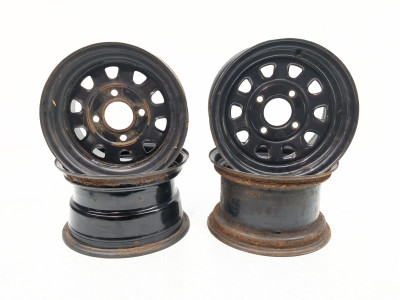 14-25 Honda ForeTrax Rancher TRX420TE1 Front Rear Wheel Rim12X7.00 STRAIGHT Set