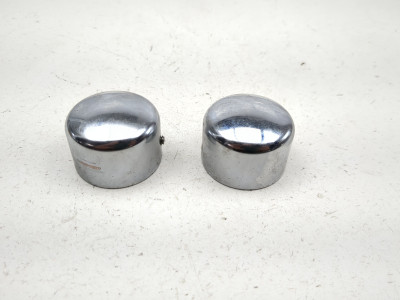 04-06 Harley Road King Custom FLHRSI Front Axle Nut Cover Set 44116-07A