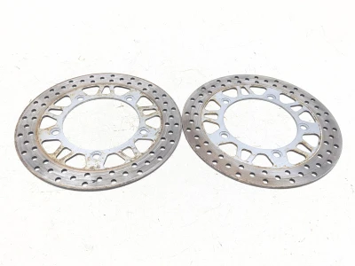 03-12 Suzuki Burgman AN650 Front Left Right Brake Rotor Disc Set