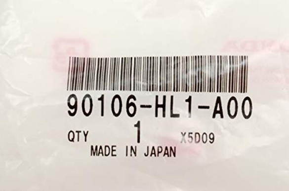 2009-2025 Honda Big Red Pioneer UTV ATV Socket Bolt 6x10 OEM 90106-HL1-A00 2009-2025 Honda Big Red Pioneer UTV ATV Socket Bolt 6x10 OEM 90106-HL1-A00