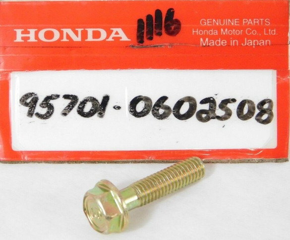1 NOS HONDA CB650 CB750 ATC110 ATC125 ATC185 ATC200 Bolt OEM 95701-0602508 1 NOS HONDA CB650 CB750 ATC110 ATC125 ATC185 ATC200 Bolt OEM 95701-0602508
