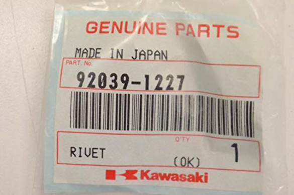 Kawasaki 1998-2020 Vulcan Ninja Rivet New OEM 92039-1227 - Sun