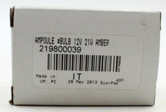 Can-Am  Bulb  12v  21w  Amber  PN  219800039