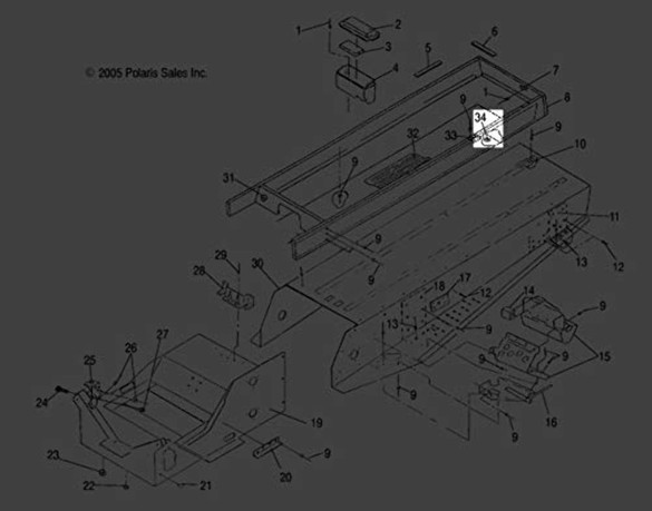 1992-2004 Polaris Ranger Sportsman OEM Grommet 5410437 QTY 4