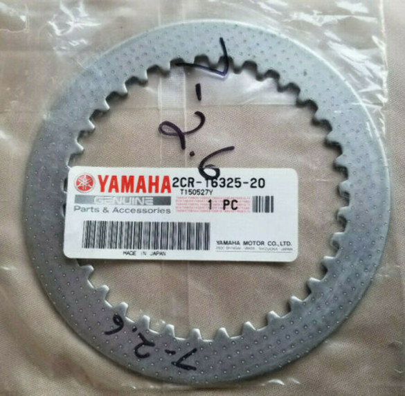 YAMAHA OEM CLUTCH PLATE 2 YZF R1 MT10 FZ10 GENUINE YAMAHA 2CR-16325-20-00 YAMAHA OEM CLUTCH PLATE 2 YZF R1 MT10 FZ10 GENUINE YAMAHA 2CR-16325-20-00