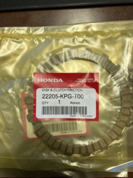 Honda 22205-KPG-T00 CLUTCH FRICTION DISK 14 15 17 GROM 125 Honda 22205-KPG-T00 CLUTCH FRICTION DISK 14 15 17 GROM 125