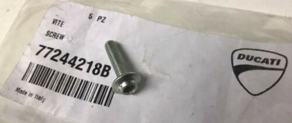 Ducati Original M5X20 Screw Ducati 77244218B New OEM Ducati Original M5X20 Screw Ducati 77244218B New OEM